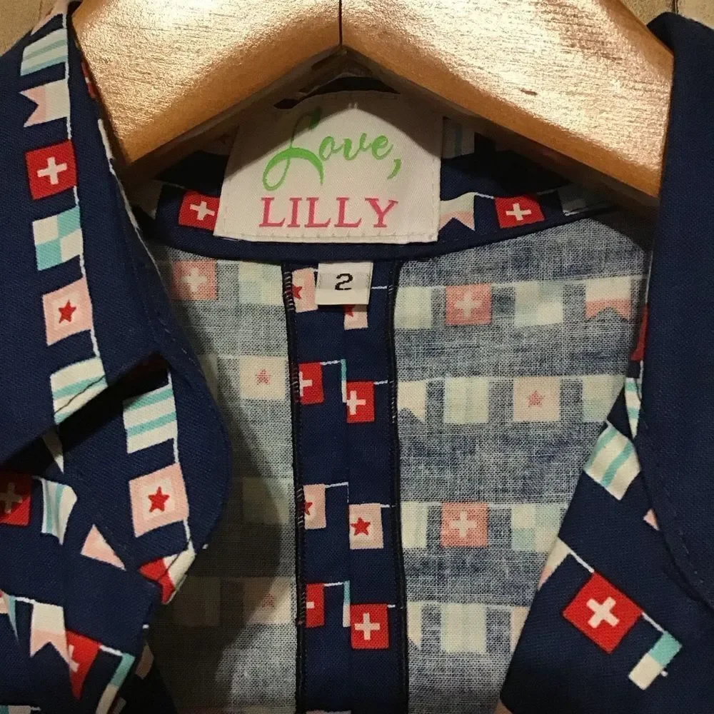 Love, Lilly Seaside Flag‎ Polo Shift Dress 2